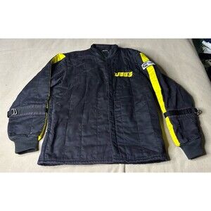 Vintage 90s Jegs Racing Motorcycle Jacket Quilted Mens Size L
